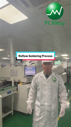 🔥 Precision in Every Solder Joint 🔥 This is how reflow soldering brings surface-mount components to life! From preheating → soaking → reflow → cooling, every step is carefully controlled to make perfect PCB assemblies. At PCBMay, quality isn’t just inspected — it’s built in every process. 💪 #ReflowSoldering #PCBAssembly #SMT #PCBA #ElectronicsManufacturing #SolderingProcess #PCBMay #FactoryTour #MadeInChina #ManufacturingExcellence #TechFactor
