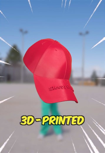 3D Printed Baseball Cap vs. Real Cap Comparison