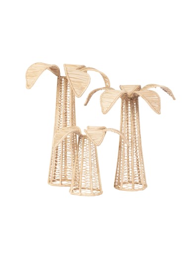 Woven Iraca Palm Tree Decor, Handmade Colombian Table Centerpiece - Etsy