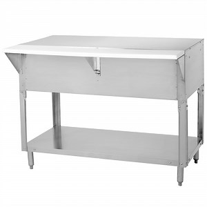 Advance Tabco STU-5 Solid Top Stainless Steel Food Table with Undershelf