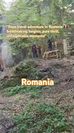 “Rope travel adventure in Romania 🇷🇴 breathtaking heights, pure thrill, unforgettable moments!”