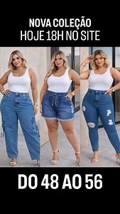 🔥 ATENÇÃO, JEANS LOVER PLUS SIZE! 🔥 Da uma olhada nessas peças jeans que simplesmente ARRASARAM 😍👖 Você tá preparada pro que vem aí? ✨ Nova Coleção Jeans Distrito ➡️ Shorts Jeans ➡️ Calças Jeans ➡️ Até tamanho 56 / G4 🕕 Lançamento HOJE às 18h no site da Distrito ⚠️ Quantidade LIMITADA Essas peças são de uma marca de jeans parceira da Distrito — não somos nós que fabricamos, então quando acabar… acabou! Se você ama jeans que veste bem, valoriza o corpo e entrega estilo: Esse lançamento de je