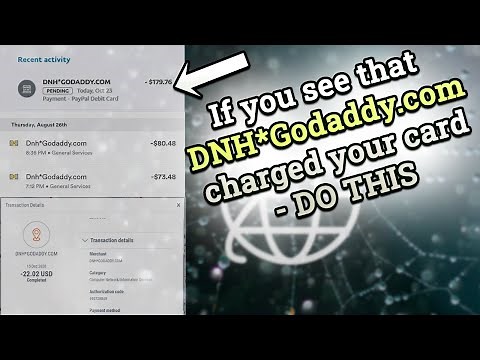 What to do if you see DNH GoDaddy.com charge on your credit card? Is it scam? How to get a refund?