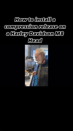 Short Block Charlie’s on Instagram: "How to install a compression release on a Harley Davidson M8 head Part One"