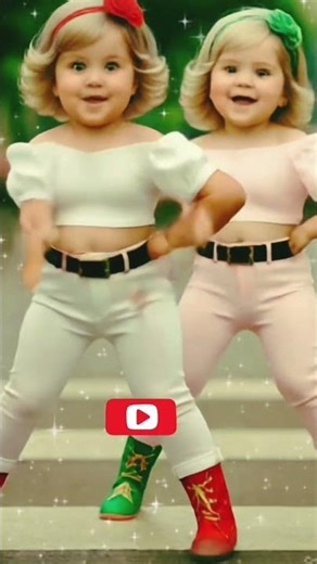 Two cute little girls dancing together with full energy and cuteness! 💃💃#trending #aidance#shorts