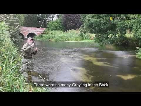 Driffield fly fisherman Dave Southall. 28th August 2019