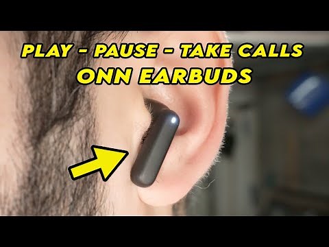 Onn Wireless Earbuds: How to Control Your Music and Take Calls [Play, Pause, Skip, Volume]