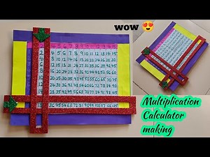Easy DIY Maths Multiplication Calculator | Maths Project