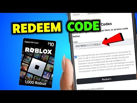 How To Enter Redeem Code on Roblox | Redeem Robux Gift Card