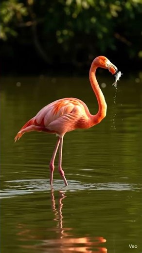 flamingo Fish perched on a tree branch #birds​ #wild #shorts​