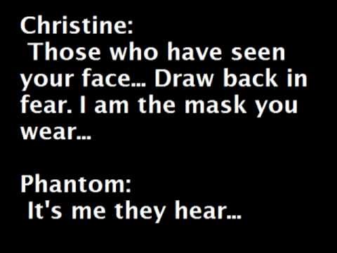 Phantom Of The Opera Lyrics