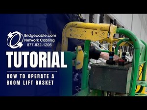 How to Operate a Boom Lift Bucket Like a Pro for Your Philly Network Cabling Project!