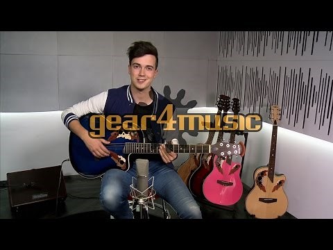 Deluxe Roundback Electro Acoustic Guitar by Gear4music