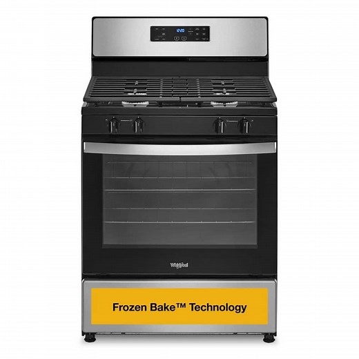 Reviews for Whirlpool 30 in. 4 Burner Freestanding Gas Range in. Stainless Steel | Pg 1 - The Home Depot