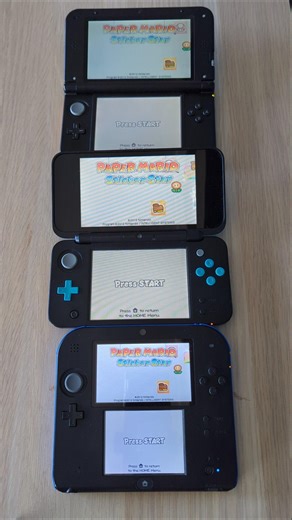 Paper Mario Sticker Star- Nintendo 3DS XL vs New 2DS XL vs 2DS Speed Comparison