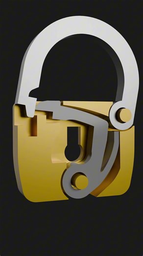 Antique padlock mechanism