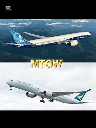 B777-9X vs a350-1000 #airplane #a350 #b777 #vs #aviation #shorts