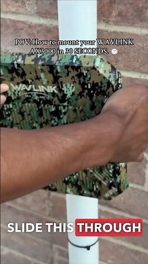 No more weak WiFi!🚀Here’s how to mount your WAVLINK AX3000 Wi-Fi extender in 30 seconds—pole!