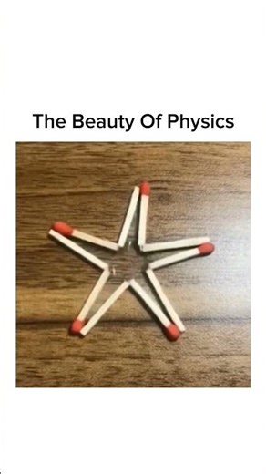 The Magic of Physics: Matchstick Star Trick 🌟#shorts