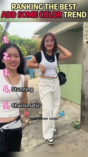 Ranking The Best Add Some Color Trend ✨#tiktoktrend #fypシ゚viral #ranking #usa #addsomecolor