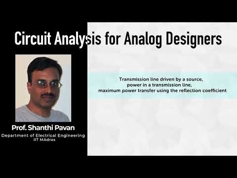 8.5 - Transmission line driven by a source, power in a transmission line