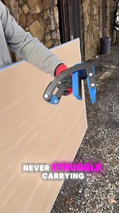Here's what @mtntopremodeling had to say about the Kreg Panel Carrier: "Drywall isn’t light but this tool allows me the ability to carry two sheets of 8’ drywall by myself with ease. Another added bonus is that it helps keep the boards lower so you don’t have to squat down when carrying the sheets through doorways." | Kreg Tool