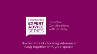 If you and your spouse are exploring retirement living, you’ll want to hear from Dr. Amy about the many benefits of making a big life transition together. ⬇️ | Chartwell Retirement Residences