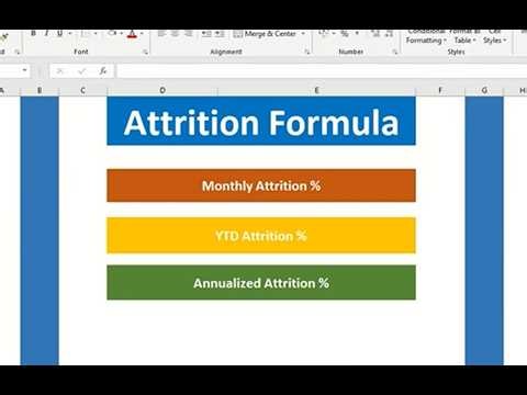 Attrition Formula | Monthly Attrition | YTD Attrition | Annualized Attrition Turnover