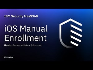 MaaS360 : Walk-through of iOS manual enrollment