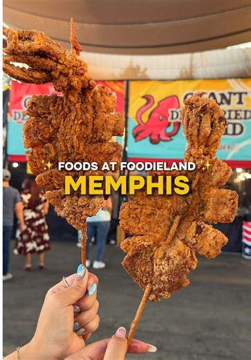 Have you ever had squid BIGGER than your face? 🤩 Here to satisfy all your seafood cravings, Giant Deep Fried Squid is serving up their GIANT squids fried to perfection and tossed in their signature seasoning! 🦑✨ Send this to the foodies you want to try this with! 🗓️ August 21-23, 2026 📍 Simmons Bank Liberty Stadium (335 S Hollywood St, Memphis) 🕐 Fri: 3-10pm | Sat & Sun: 1-10pm 🎟️ Tickets only sold online (link in bio)* Children 5 & under get in for free. #foodieland #foodfestival #fyp