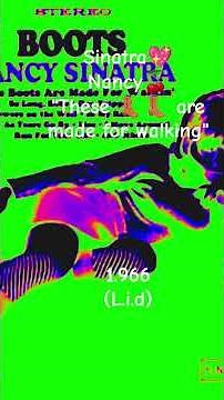 Sinatra Nancy These boots are made for walking Música en vinilo NOSTALGIA Lyrics in description1.966