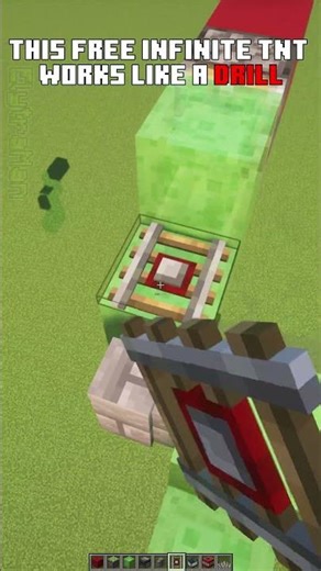 Infinite TNT Drill Tutorial! 💣 #Minecraft