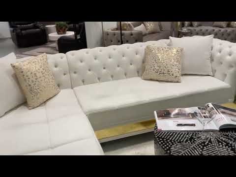 Julia (Off White) Sectional - MATRIX FURNITURE GROUP
