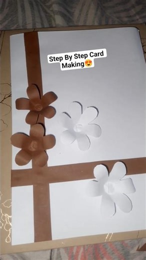 Easy Diy Card🤩#craftideas #papercraft #handmade #art #shorts #youtubeshorts #cardmaking #diycard