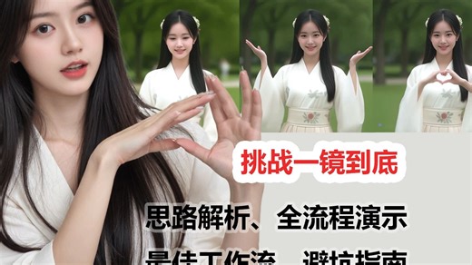 挑战AI一镜到底长视频：生成+优化技巧，效果惊艳！