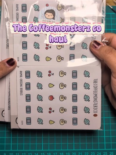 The Coffeemonsterz Co haul! #fyp #stickers #planwithme #plannercommunity #hobonichi