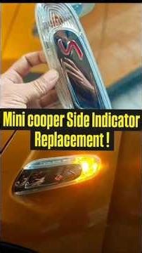 Mini Cooper Side Indicator Replacement! #shorts