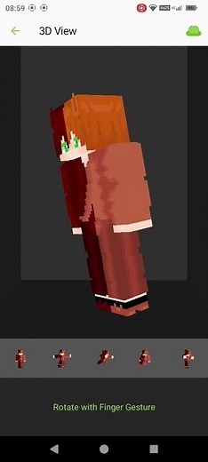 I made myself my own Kimono base skinseed with hakama pants rate it 😁