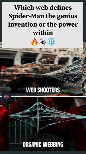 Spider-Man Web Shooters vs Organic Webbing 🌟 #Marvel #SpiderMan #WebBattle