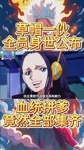 草帽海賊團全員身世公佈，布魯克竟然是頂級天龍人（3/3） #onepiece #動漫 #ウタ #ウルフィ #anime #路飛 #luffy