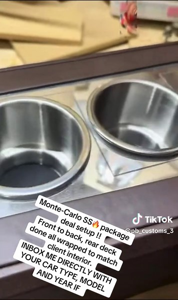 Monte-Carlo SS package deal setup !! console amrest, rear deck done all wrapped to match client interior. INBOX ME DIRECTLY WITH YOUR CAR TYPE, MODEL AND YEAR IF interested #montecarlo #SS #custom #console #caprice