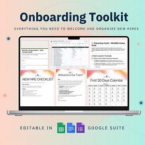 New Hire Onboarding Toolkit – Checklist, Welcome Letter (google Docs, Sheets) - Etsy UK