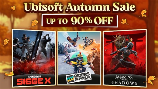 Save up to 90% during the Ubisoft Autumn Sale