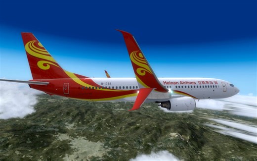 P3D 海南航空小翼版 三亚凤凰国际机场一广州白云国际机场