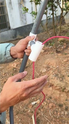 Self-made tree pruning shears for high-altitude use