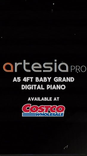 Artesia Pro on Instagram: "Experience the beauty, power, and playability of a baby grand piano with all the conveniences of a digital instrument 🎹 The Artesia Pro A5 4ft baby grand digital piano provides timeless elegance and ultimate performance with its graded hammer action keyboard 🎶 The A5 is available @costco and linked directly in our 📝 #digitalgrandpiano #digitalpiano #babygrand #costcodeals"