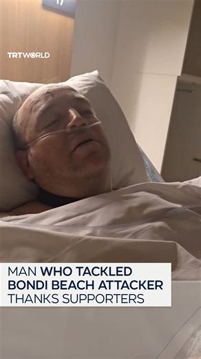 TRT World on Instagram: "Syrian-born Ahmed al Ahmed, 43, who risked his life to disarm one of the Bondi attackers and save multiple lives in Sydney, receives treatment in hospital."