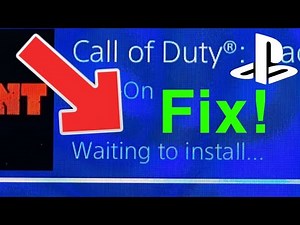 PS4 Waiting to install Modern Warfare Fix NEW FIX!