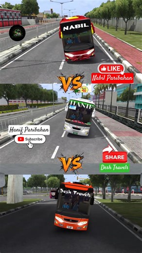 Triple Battle Racing Challenge😱🔥 | BD BUS DRIVE #bussid #shorts #shortsfeed #bd_bus_drive