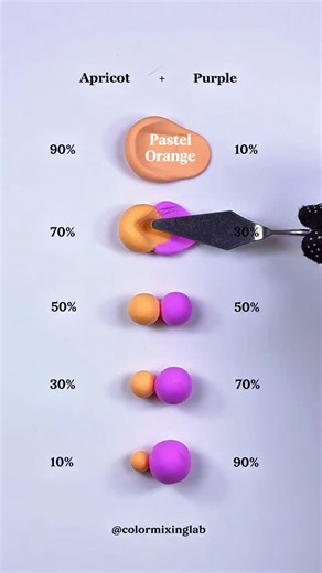 Color Mixing Lab on Instagram: "Let's Mixing Apricot + Purple Slime 😍 #colormixing #painting #satisfying #artandcraft #art"